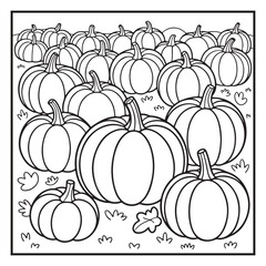 Autumn Coloring Pages | Fall Leaves, Pumpkins, Harvest & Seasonal Designs for Kids and Adults