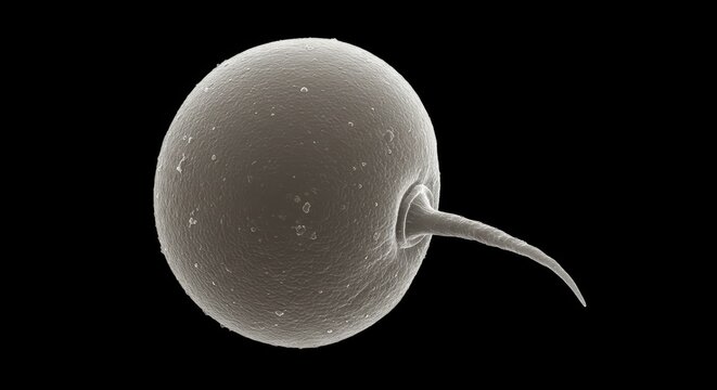 Scanning Electron Micrograph of Noctiluca scintillans, the Sea Sparkle Dinoflagellate

