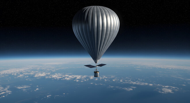 See the future of travel with a high-altitude balloon ride above the beautiful Earth's atmosphere and starry skies