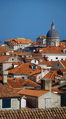 Dubrovniks buildings, roofs and city view 