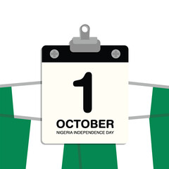 Nigeria Independence Day Small Wall Calendar