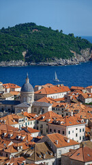 Obraz premium Dubrovniks buildings, roofs and city view 