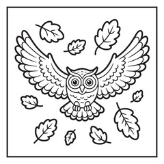 Autumn Coloring Pages | Cozy Fall Leaves, Pumpkins, Animals, Mandalas & Scenery | Bold Easy Outlines for Adults and Kids