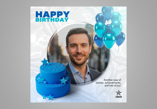 Happy Birthday Social Media Template