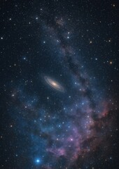 Vast cosmic galaxy with stars.