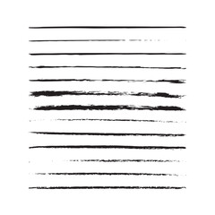 Collection of Hand-Drawn Brush Strokes