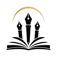 Community Education Logo with Open Book and People Icons