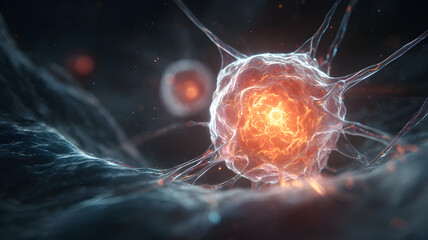 detailed macro photo of virus