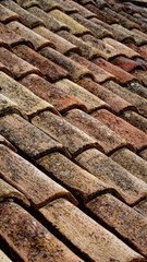 Dubrovniks buildings, roofs and city view 