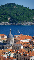 Obraz premium Dubrovniks buildings, roofs and city view 