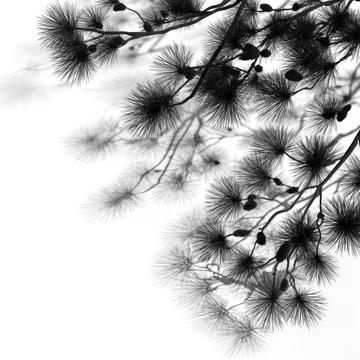 Bold Pine Cone and Needle Gobo Design