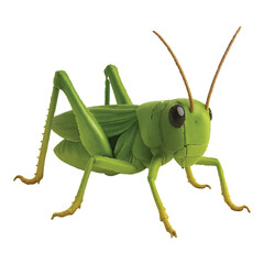 A very beautiful green grasshopper