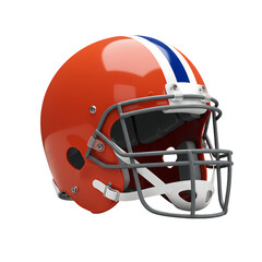 Fototapeta premium American Football Helmet Professional Game Equipment Sport Gear Athletic Head Protection on transparent background