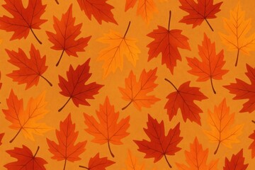 Obraz premium Vibrant autumn leaves pattern.