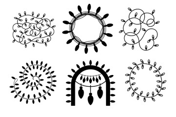 Christmas light garlands