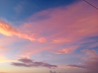 sunset in the sky