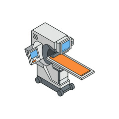 ct scanner illustrating medical technology for hospital diagnostics showing a modern x-ray imaging device in a clinic for health care solutions