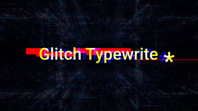 Glitch Typewriter 4