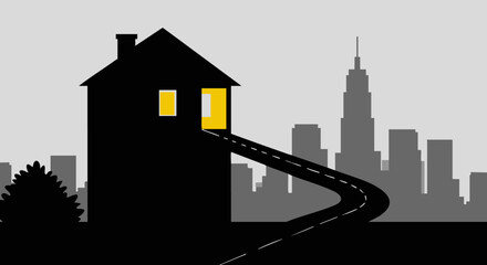 Obraz premium Journey to a New Life