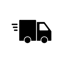Delivery truck icon vector for web and mobile app. Delivery truck sign and symbol. Shipping fast delivery icon