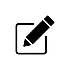 Edit icon vector for web and mobile app. edit document sign and symbol. edit text icon. pencil. sign up