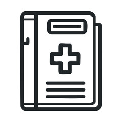 Obraz premium Medical guidebook for health professionals and students. Vector illustration