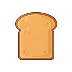 Slice of Toast Bread Food Icon.