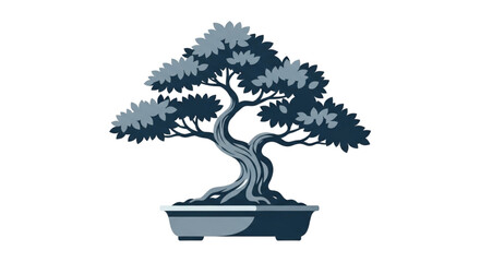 Stylized Bonsai Tree in a Pot.