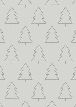 Minimalist pine tree pattern wallpaper.