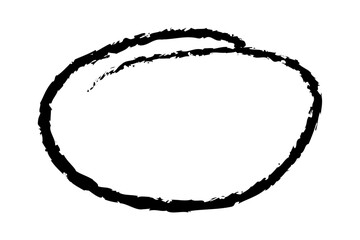 Hand Drawn Rough Circle Sketch