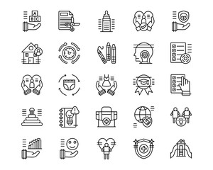 Daycare Line Vector Icons
