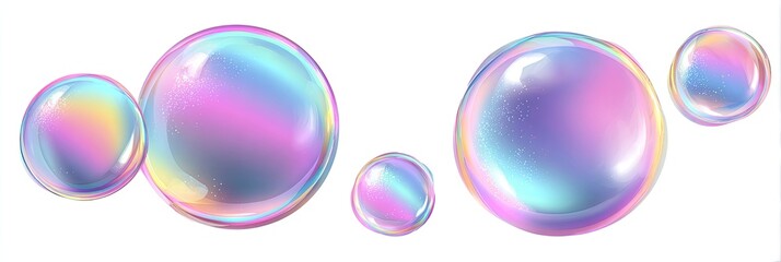 Colorful iridescent soap bubbles (1)