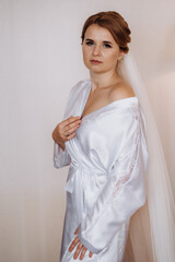 morning make-up and preparation of the bride