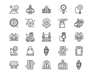 Luxury Line Vector Icons