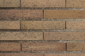Close up of brown brick wall texture background.