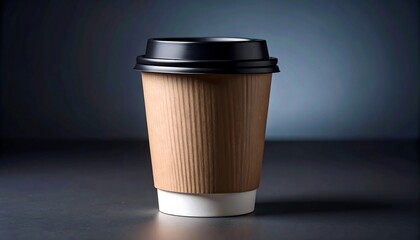 A single disposable coffee cup