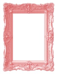 Pink ornate picture frame (4)