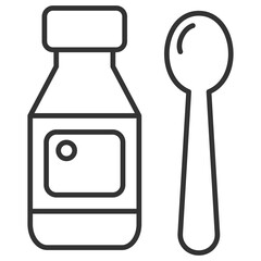 Syrup Outline Icon