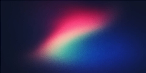 Obraz premium An abstract, dark motion background with a bright, glowing rainbow wave of colorful light and texture