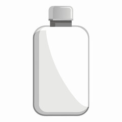 white plastic shampoo bottle