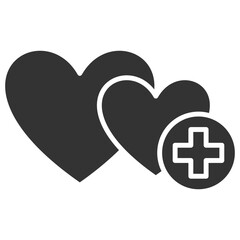 Obraz premium Health Glyph Icon