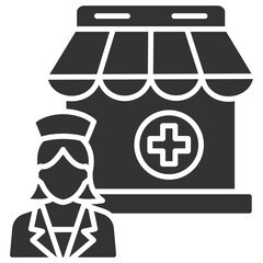 Pharmacist Glyph Icon