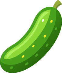 Cucumber colorful icon vector on white background 