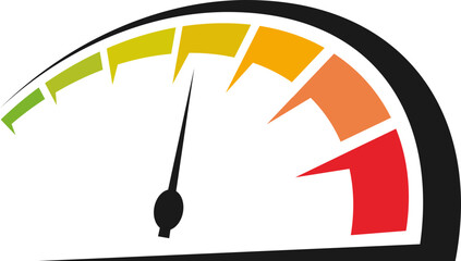 speedometer icon. speed indicator icon. car speed icon. performance concept icon sign symbol collections, vector illustration.Speedometer, Credit Score and Level Measure Icon Vector Design.