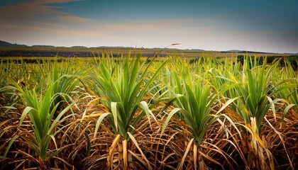 A Plant That Produces Sugar And Carbohydrates Sugarcane