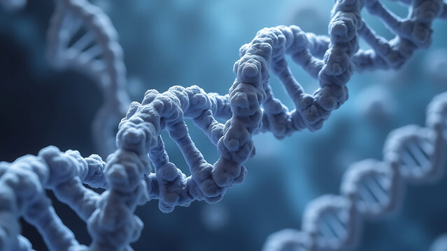 Image microscopique de dCas9, une forme catalytiquement inactive de Cas9 qui ne peut pas cliver l'ADN, mais conserve la capacité de se lier et de diriger des séquences d'ADN spécifiques. 