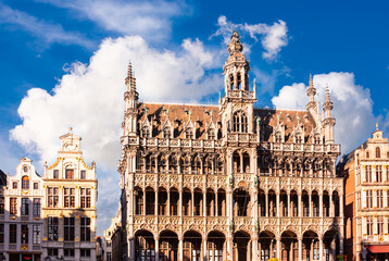 Grand Place in Brussels city, Belgium, famous landmark
