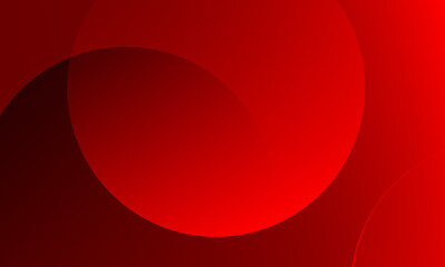 Abstract red background with circles. Vector illustration