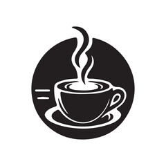 Coffee vector illustration on a white background.Simple design,perfect for various uses.
