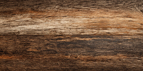 Fototapeta premium Distressed Weathered Wooden Planks with Natural Grain Texture and Aged Patina for Rustic Interior Design and Background